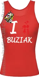 I LOVE Buziak -  Top Damski - Czerwony