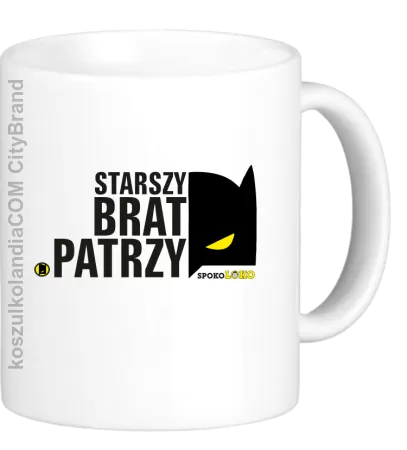 STARSZY BRAT PATRZY - Kubek ceramiczny 