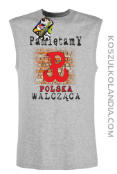 POLSKA WALCZĄCA ŚCIANA-Bezrękawnik męski melanż