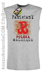 POLSKA WALCZĄCA ŚCIANA-Bezrękawnik męski melanż