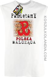 POLSKA WALCZĄCA ŚCIANA-Bezrękawnik męski biały