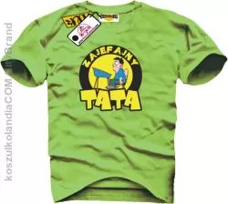 Zajefajny Tata super tshirt z nadrukiem