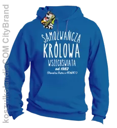 Samozwańcza Królowa wszechświata - Bluza męska z kapturem niebieska 