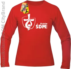 Światowe dni młodzieży Kraków 2016 odzież - Longsleeve męski RED