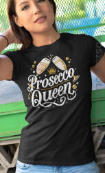 Prosecco Queen - damska koszulka z nadrukiem 2