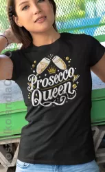 Prosecco Queen - damska koszulka z nadrukiem 2