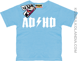 ADHD - zabawna koszulka dziecięca - błękitny