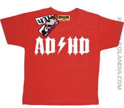 ADHD - zabawna koszulka dziecięca - czerwony