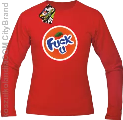 Fuck ala fanta - Longsleeve męski czerwony 