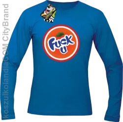 Fuck ala fanta - Longsleeve męski niebieski