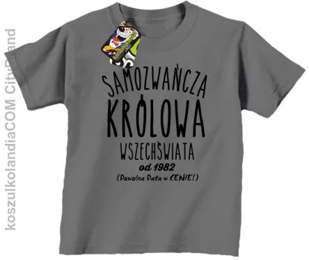 Samozwańcza Królowa wszechświata - Koszulka dziecięca szara 