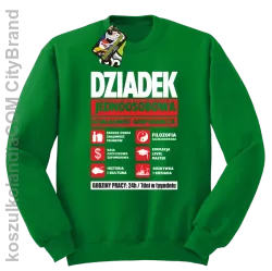 DZIADEK - Jednoosobowa działalność gospodarcza - bluza STANDARD męska - Zielony