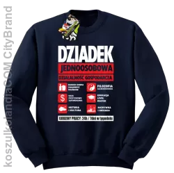 DZIADEK - Jednoosobowa działalność gospodarcza - bluza STANDARD męska - Granatowy