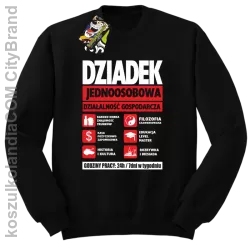 DZIADEK - Jednoosobowa działalność gospodarcza - bluza STANDARD męska - Czarny