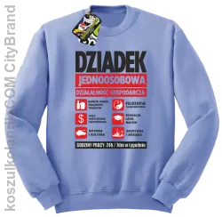 DZIADEK - Jednoosobowa działalność gospodarcza - bluza STANDARD męska - Błękitny