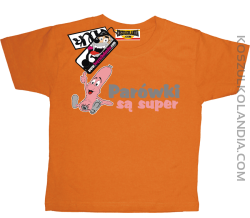 Parówki są super - koszulka dziecięca - pomarańczowy