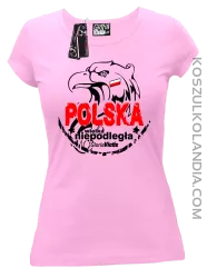 Polska Wielka Niepodległa - Koszulka damska jasny róż 