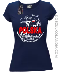 Polska Wielka Niepodległa - Koszulka damska granat