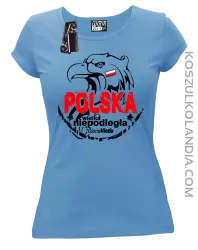 Polska Wielka Niepodległa - Koszulka damska błękit 