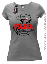 Polska Wielka Niepodległa - Koszulka damska szara 