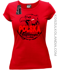 Polska Wielka Niepodległa - Koszulka damska czerwona 