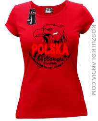 Polska Wielka Niepodległa - Koszulka damska czerwona 