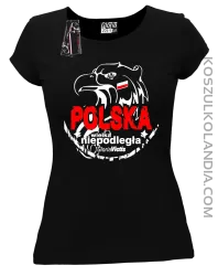Polska Wielka Niepodległa - Koszulka damska czarna 