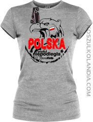 Polska Wielka Niepodległa - Koszulka damska melanż 