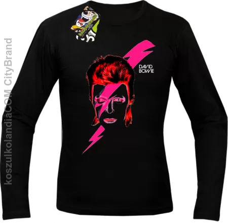 DAVID BOWIE thunder face- Longsleeve męski