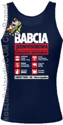 BABCIA - Jednoosobowa działalność gospodarcza - Top Damski - Granatowy