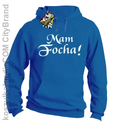 Mam Focha - Bluza męska z kapturem niebieska 