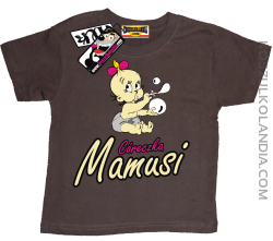 Córeczka Mamusi - świetna koszulka dziecięca - brązowy