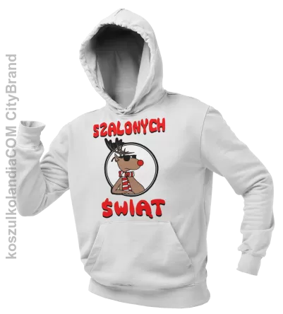 SZALONYCH ŚWIĄT - Bluza męska z kapturem 