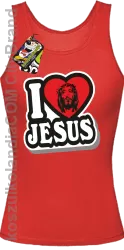 I love Jesus StickStyle - Top Damski - Czerwony