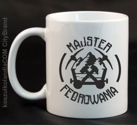 Majster fedrowania - Kubek ceramiczny biały 