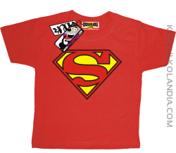 Superman - odlotowa koszulka dziecięca - czerwony