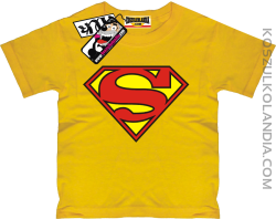 Superman - odlotowa koszulka dziecięca - żółty