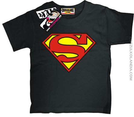 Superman - odlotowa koszulka dziecięca - czarny