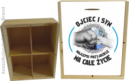 Ojciec i Syn najlepsi przyjaciele na całe życie - Skrzyneczka ozdobna 