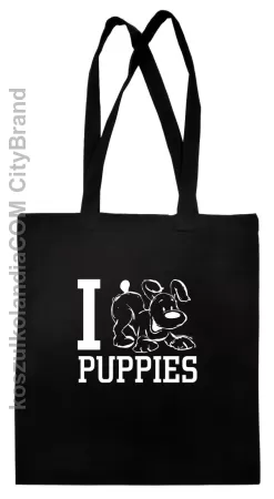 I love puppies - kocham szczeniaki - Torba EKO