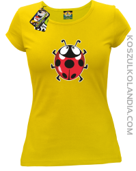 Biedronka na szczęście - Koszulka damska żółta 