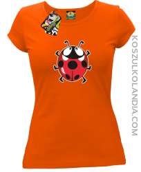 Biedronka na szczęście - Koszulka damska pomarańcz 