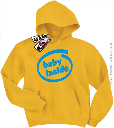 Baby inside - świetna dziecięca bluza z nadrukiem