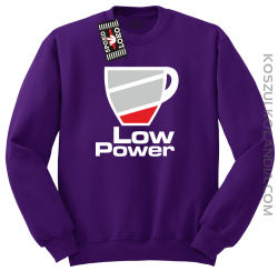 LOW POWER - Bluza męska standard bez kaptura fiolet 