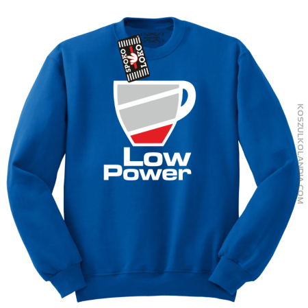 LOW POWER - Bluza męska standard bez kaptura