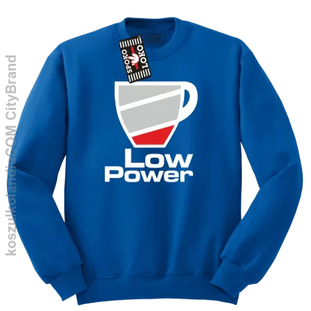 LOW POWER - Bluza męska standard bez kaptura