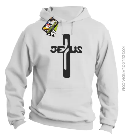 JEZUS w Krzyżu Symbol Vector - Bluza z kapturem