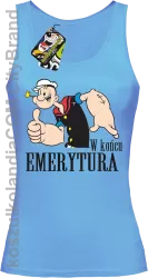 POPEYE w Końcu emerytura - Top damski błękit 