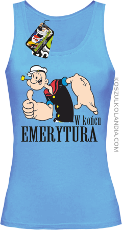 POPEYE w Końcu emerytura - Top damski 