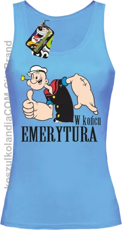 POPEYE w Końcu emerytura - Top damski 